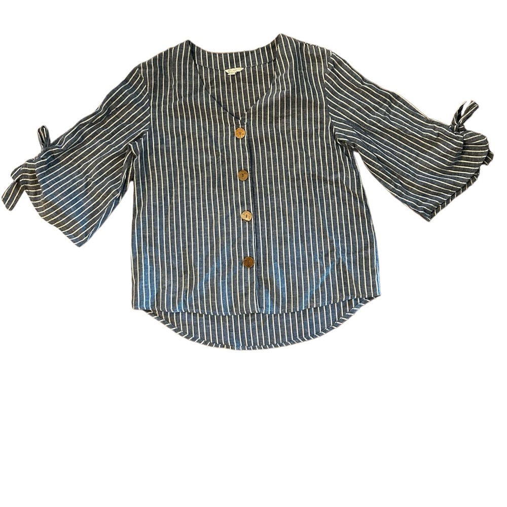 C EST 1946, cotton linen blouse, size small